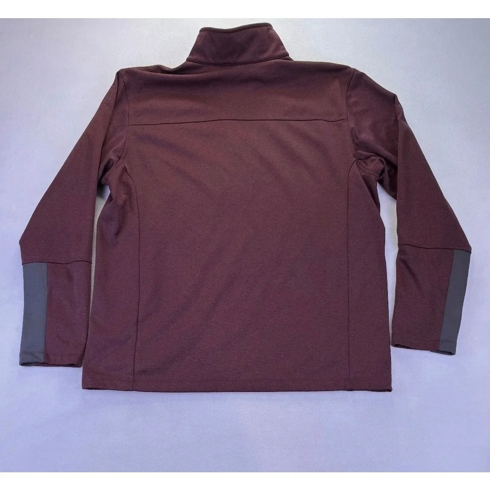 The North Face Mens XL CanyonLands Full Zip Fleece Jacket Burgundy Gorpcore Fall
